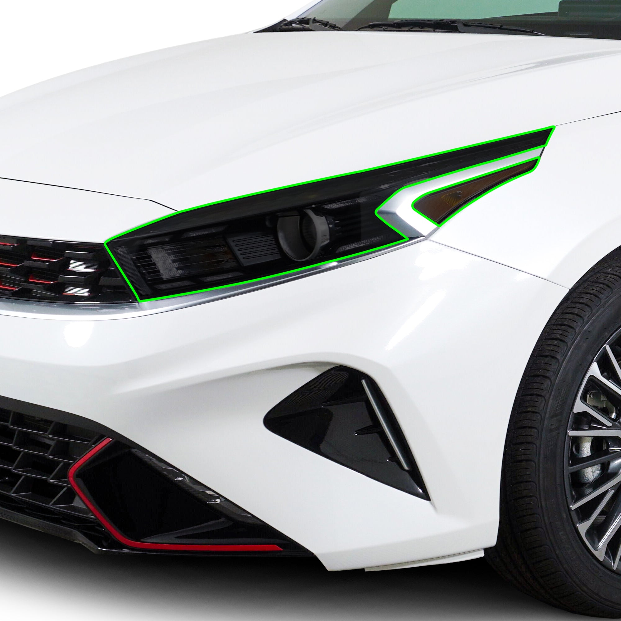 Full Headlight Taillight Precut Smoked PPF Tint Kit Film Overlay Fits Kia Forte 2019 - 2024 - Bogar Tech Designs