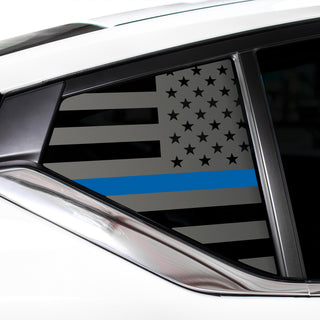 Buy thin-blue-line Quarter Window American Flag Vinyl Decal Stickers Fits Nissan Altima 2019-2023