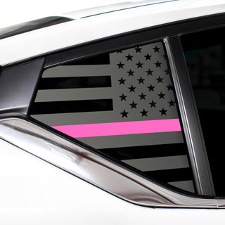 Buy thin-pink-line Quarter Window American Flag Vinyl Decal Stickers Fits Nissan Altima 2019-2023