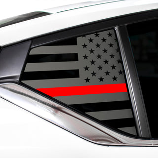 Buy thin-red-line Quarter Window American Flag Vinyl Decal Stickers Fits Nissan Altima 2019-2023