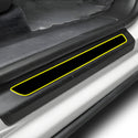 Fits Audi Q8 2023+ Precut Door Sill Premium Paint Protection Film PPF Decal Film Kit Cover, Gloss Black Carbon Fiber