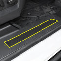 Fits GMC Hummer EV 2022+ Precut Door Sill Premium Paint Protection Film PPF Decal Film Kit Cover, Gloss Black Carbon Fiber