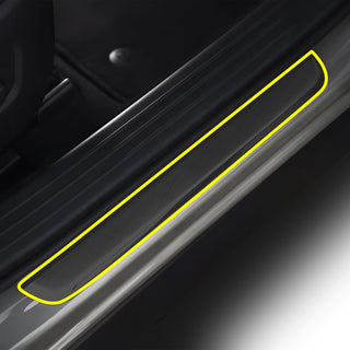 Fits Mazda CX-50 2023+ Precut Door Sill Premium Paint Protection Film PPF Decal Film Kit Cover, Gloss Black Carbon Fiber