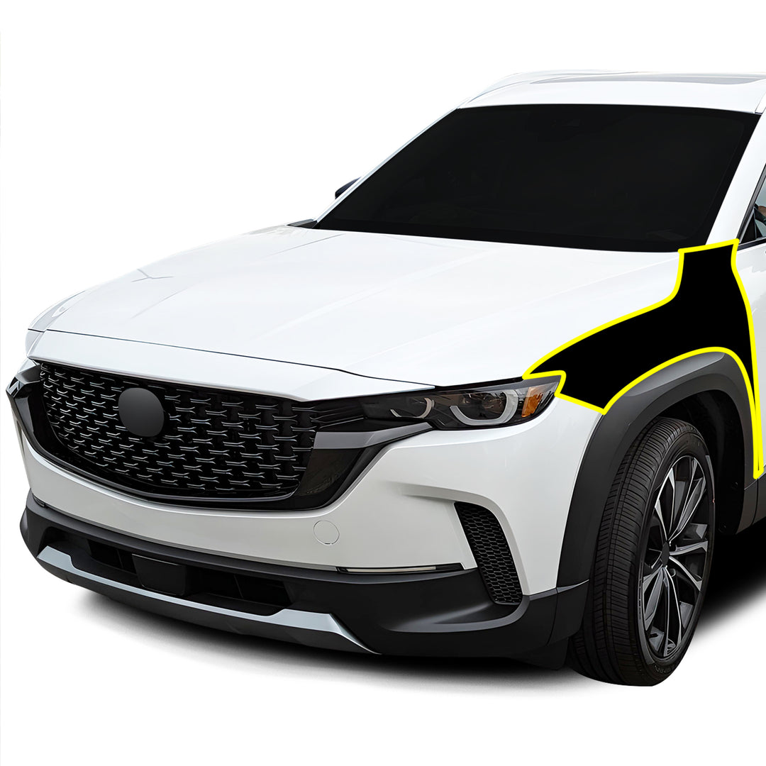 RQING For Mazda CX-50 CX50 2024 2025 Body Side Molding Door Guard Cover Trims Carbon Fiber Pattern