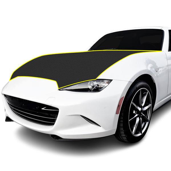 Fits Mazda MX-5 Miata 2016-2024 Precut Premium Gloss Black Carbon Fiber Hood Paint Protection Film PPF Decal Film Kit Cover