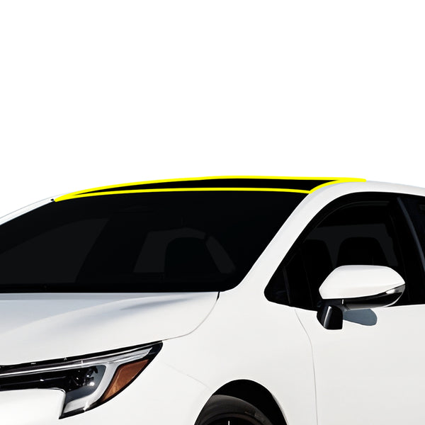 Fits Toyota Corolla 2020+ Precut Premium Gloss Black Carbon Fiber Roof Paint Protection Film PPF Decal Film Kit Cover