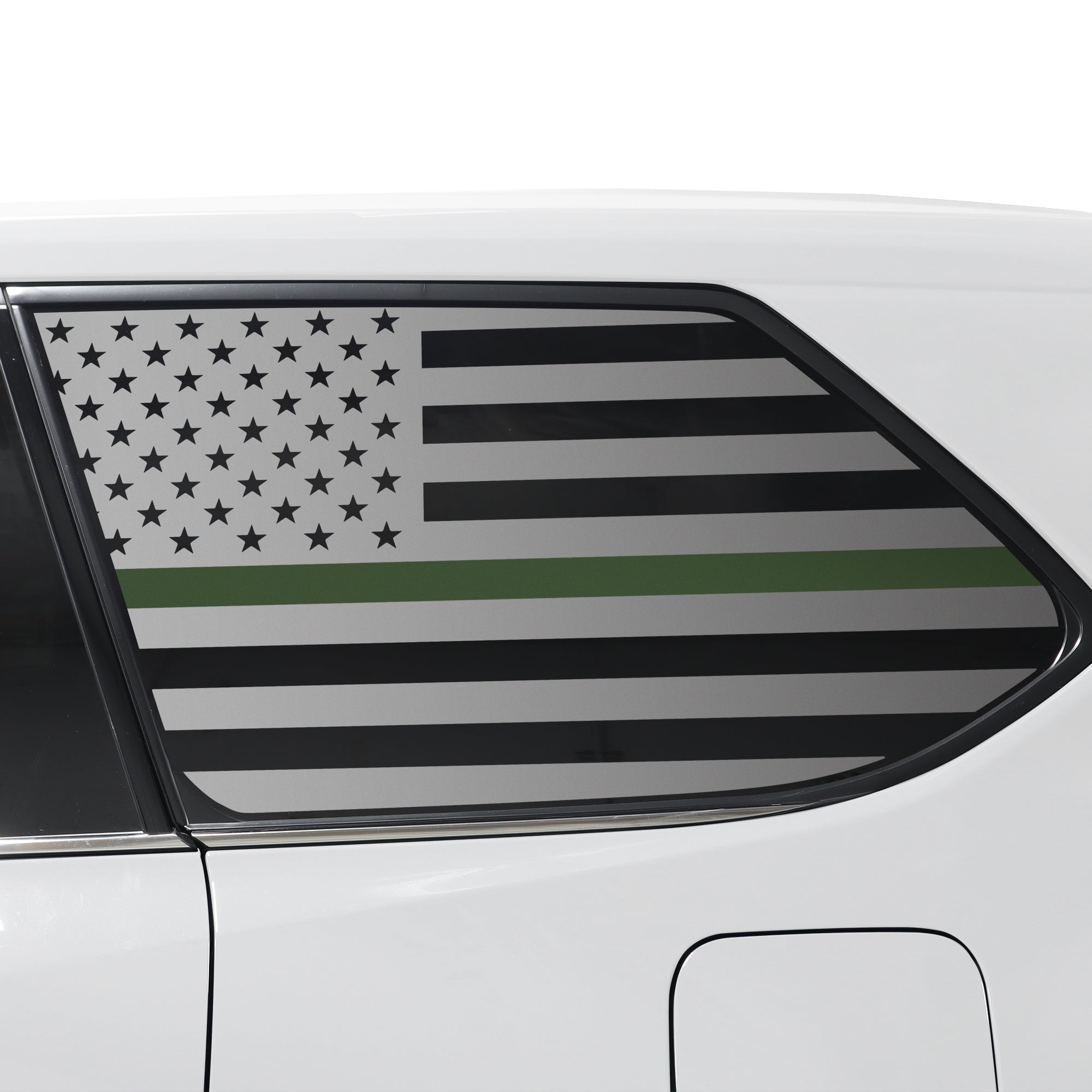 Quarter Window American Flag Vinyl Decal Stickers Fits Toyota Grand Highlander 2024 - 2025 - Bogar Tech Designs