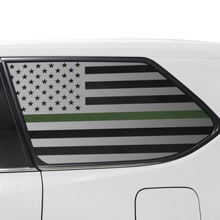 Buy thin-green-line Quarter Window American Flag Vinyl Decal Stickers Fits Toyota Grand Highlander 2024 2025