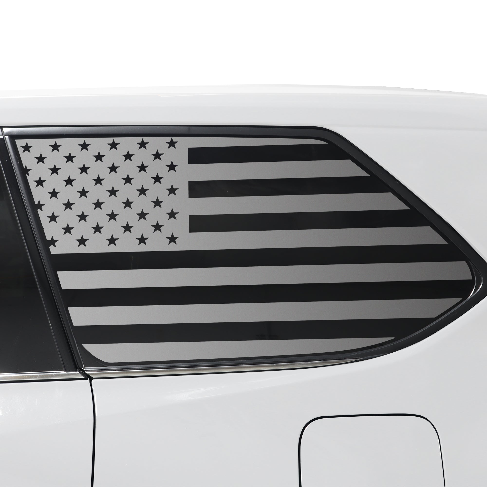 Quarter Window American Flag Vinyl Decal Stickers Fits Toyota Grand Highlander 2024 - 2025 - Bogar Tech Designs