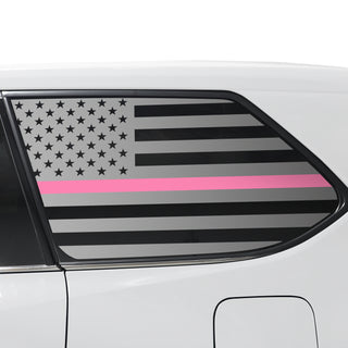 Buy thin-pink-line Quarter Window American Flag Vinyl Decal Stickers Fits Toyota Grand Highlander 2024 2025