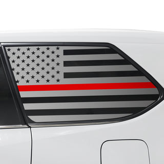 Buy thin-red-line Quarter Window American Flag Vinyl Decal Stickers Fits Toyota Grand Highlander 2024 2025