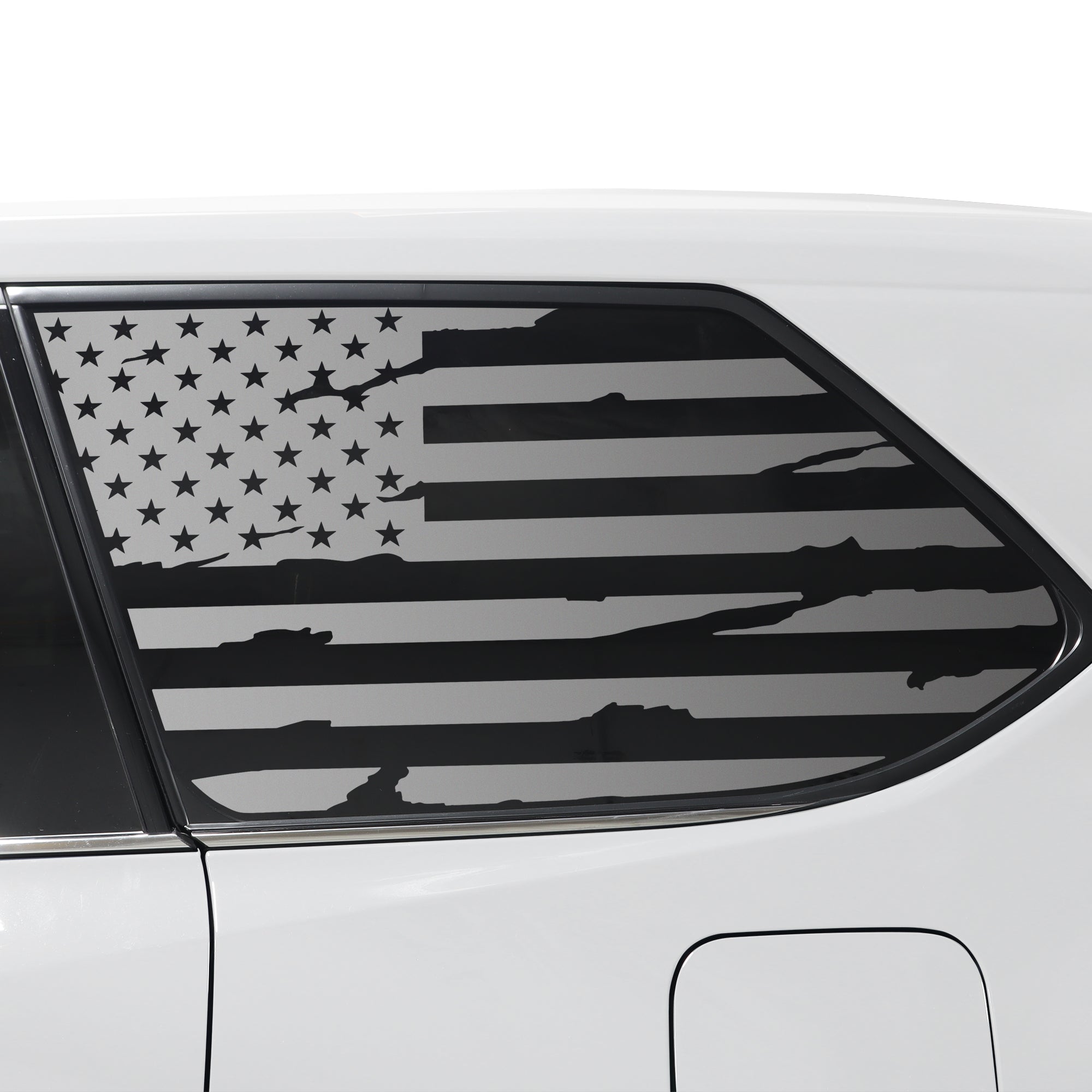 Quarter Window American Flag Vinyl Decal Stickers Fits Toyota Grand Highlander 2024 - 2025 - Bogar Tech Designs