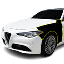 Fits Alfa Romeo Giulia 2016+ Precut Premium Gloss Black Carbon Fiber Fender Paint Protection Film PPF Decal Film Kit Cover