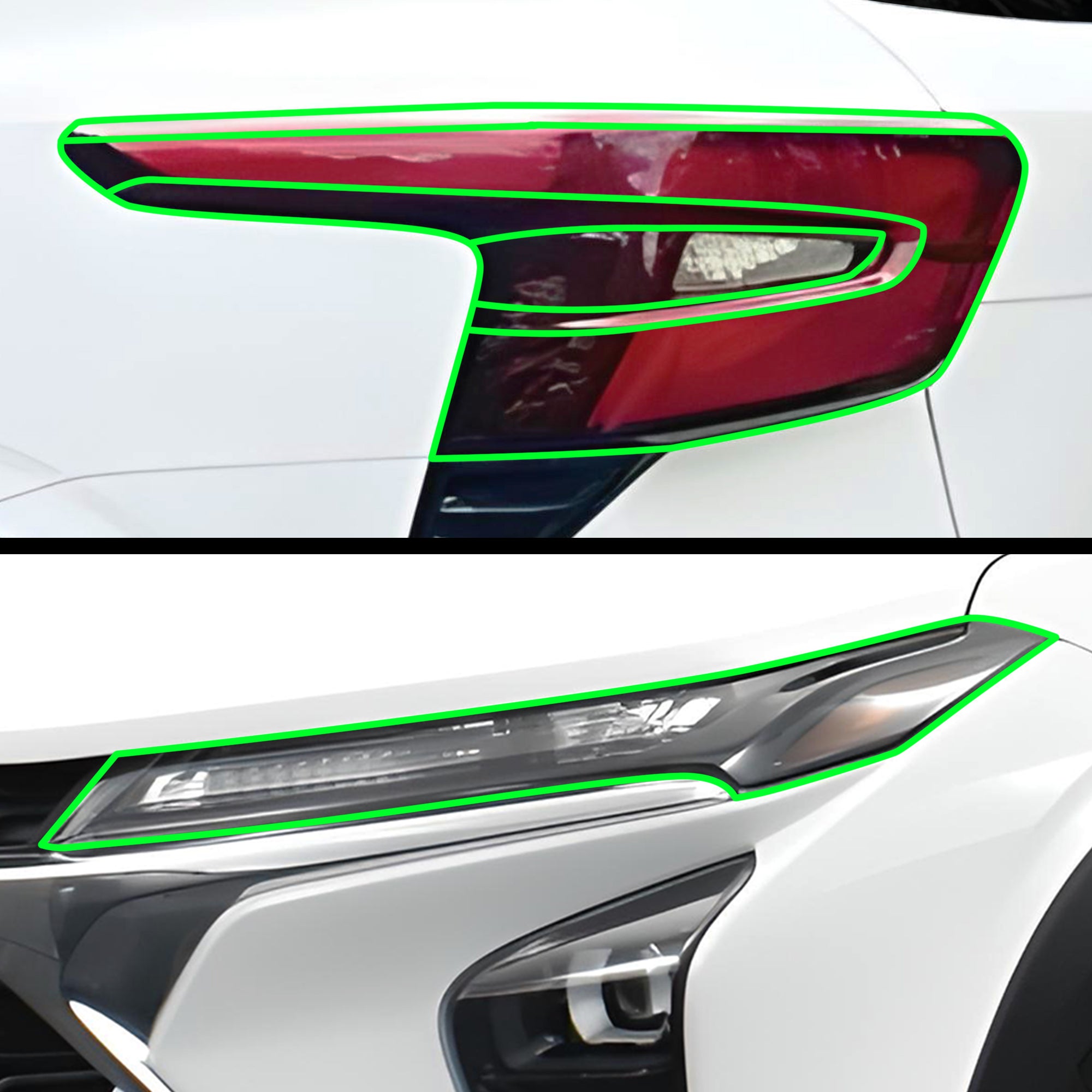 Full Headlight Taillight Precut Smoked PPF Tint Kit Film Overlay Fits Chevrolet Trax 2024 - 2025 - Bogar Tech Designs