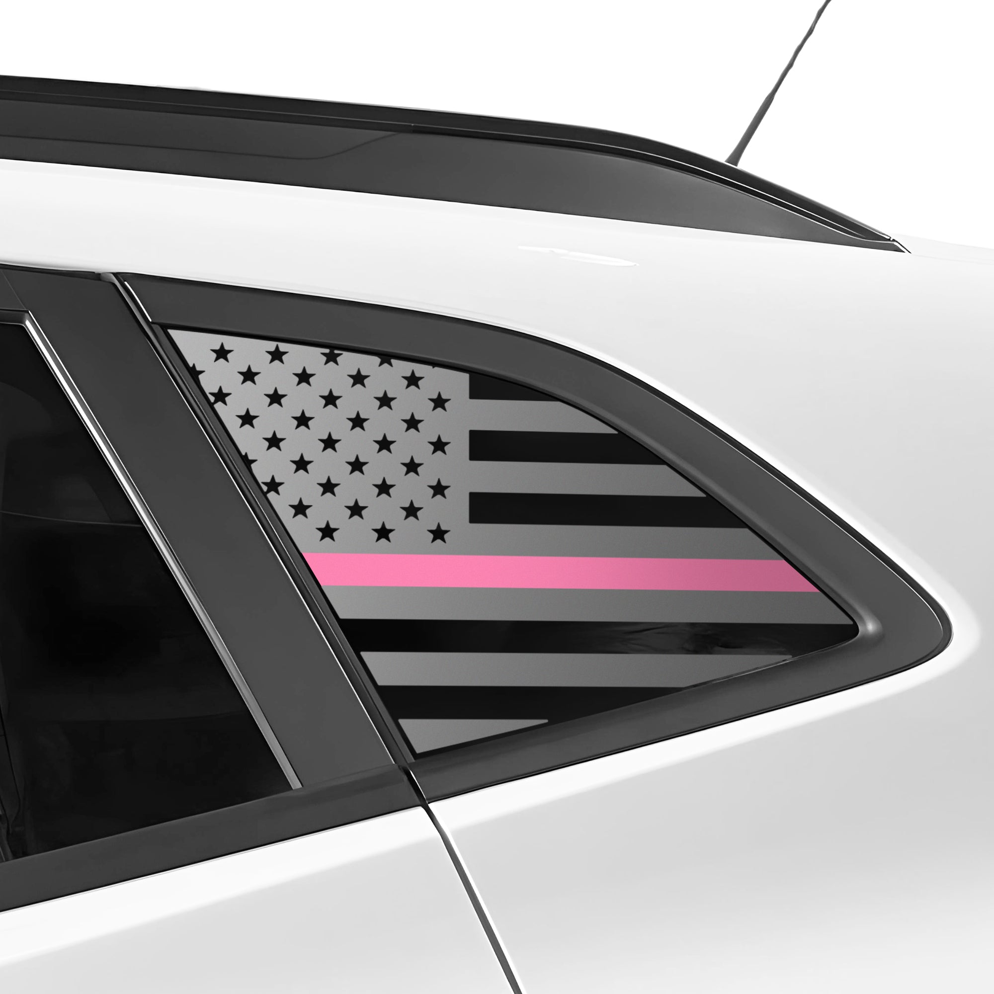 Fits Chevrolet Trax 2024 - 2025 Quarter Window American Flag Vinyl Decal Stickers - Bogar Tech Designs