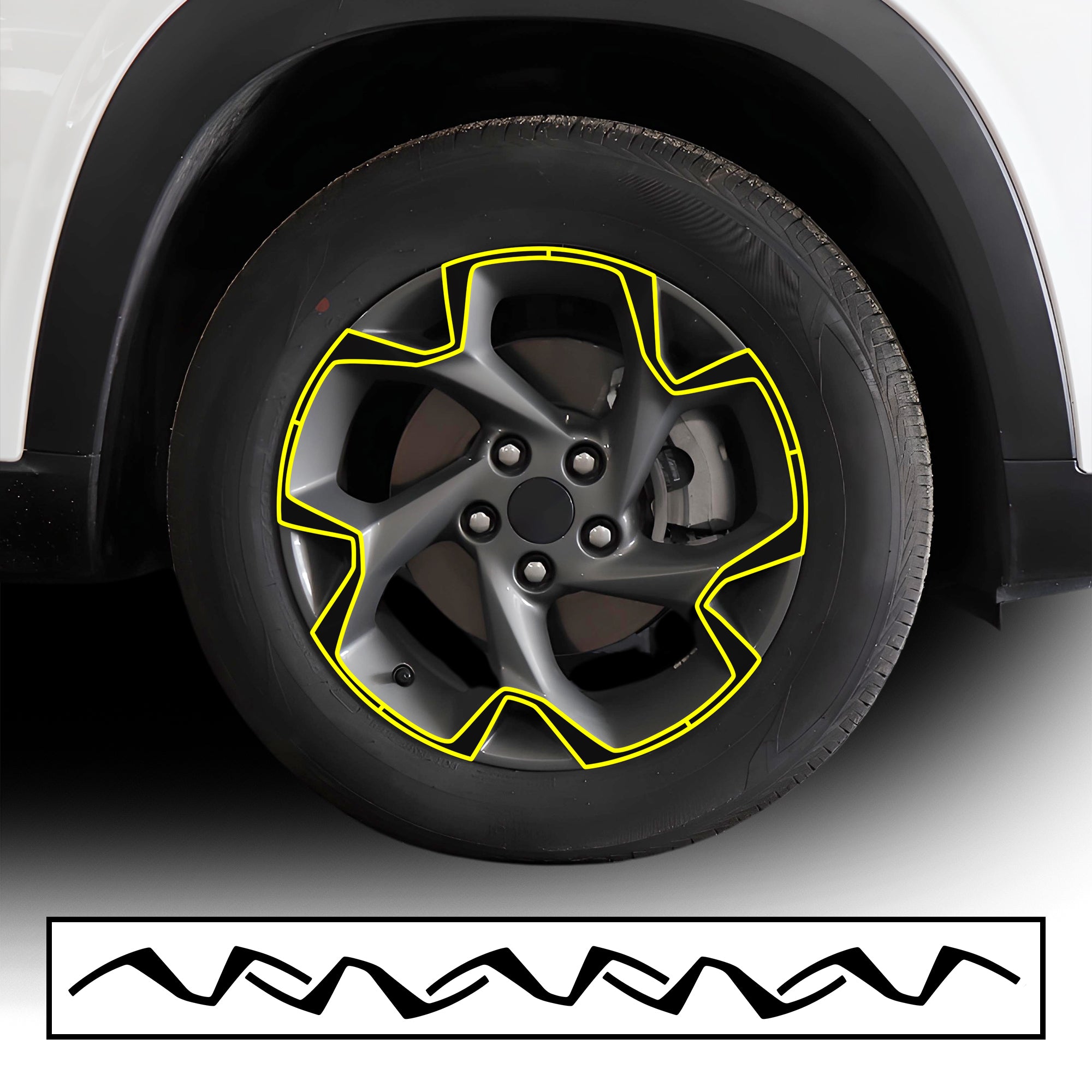 Vinyl Chrome Delete Front Grille Wheel Rim Blackout Decal Stickers Overlay Film Fits Chevrolet Trax 2024 - 2025 - Bogar Tech Designs