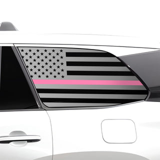 Buy thin-pink-line Quarter Window American Flag Vinyl Decal Stickers Fits Lexus TX 2024 2025