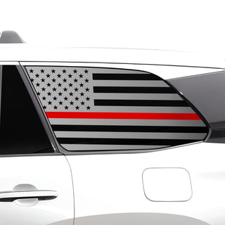 Buy thin-red-line Quarter Window American Flag Vinyl Decal Stickers Fits Lexus TX 2024 2025