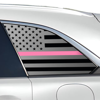 Buy thin-pink-line Quarter Window American Flag Vinyl Decal Stickers Fits Mazda CX-90 2024 2025