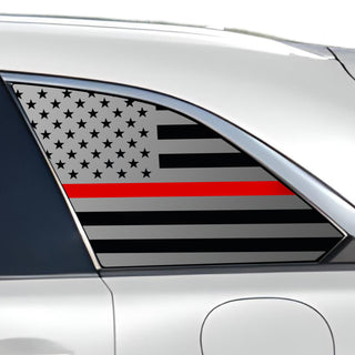 Buy thin-red-line Quarter Window American Flag Vinyl Decal Stickers Fits Mazda CX-90 2024 2025