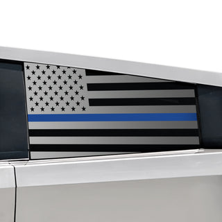 Buy thin-blue-line Rear Window American Flag Vinyl Decal Stickers Fits Tesla Cybertruck