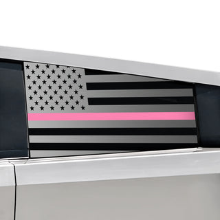 Buy thin-pink-line Rear Window American Flag Vinyl Decal Stickers Fits Tesla Cybertruck