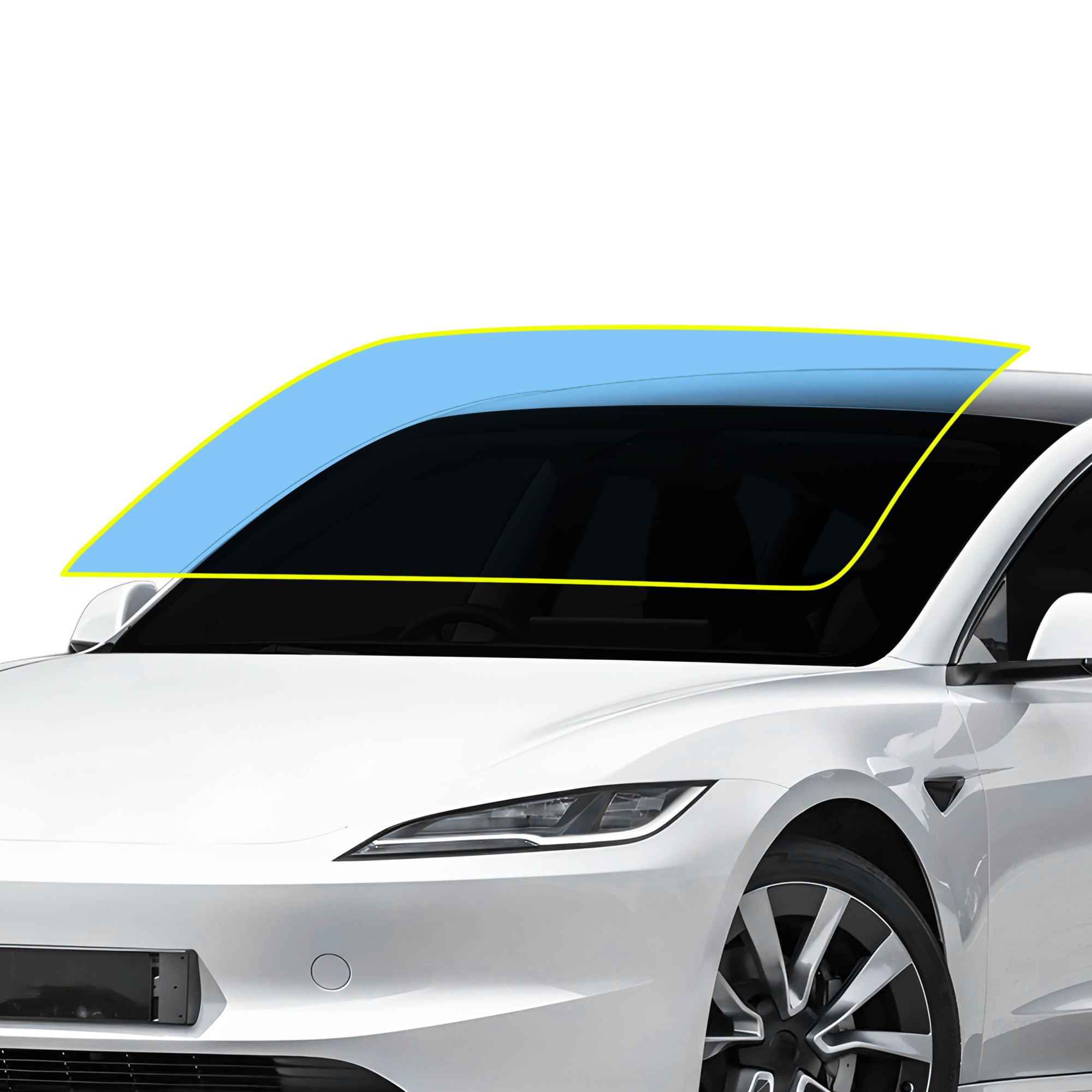 Tesla Model 3 2024-2026 Windshield Protection Film Kit – Precut