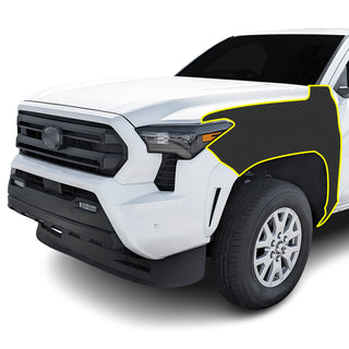 Fits Toyota Tacoma 2024+ Precut Premium Gloss Black Carbon Fiber Fender Paint Protection Film PPF Decal Film Kit