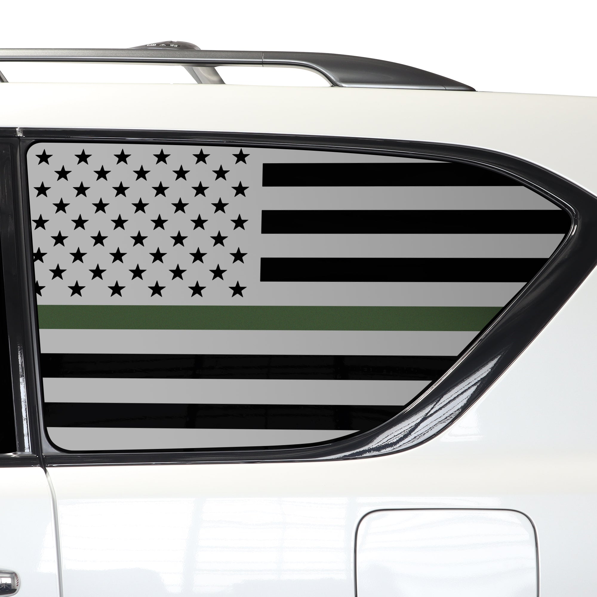 Quarter Window American Flag Vinyl Decal Stickers Fits Nissan Armada 2017 - 2024 - Bogar Tech Designs