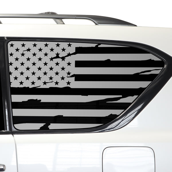 Quarter Window American Flag Vinyl Decal Stickers Fits Nissan Armada 2017-2024