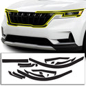 Vinyl Chrome Delete Grille Side Window Rear Blackout Decal Stickers Overlay Film Fits Kia Carnival 2022-2024