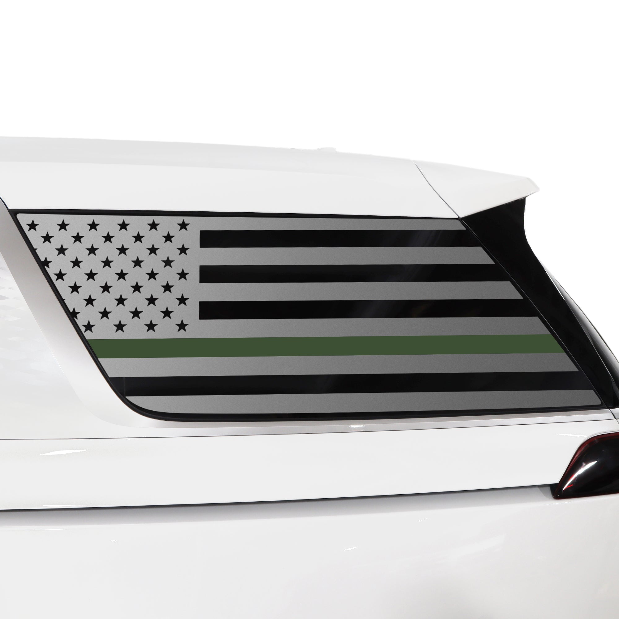 Quarter Window American Flag Vinyl Decal Stickers Fits Kia Carnival 2022 - 2025 - Bogar Tech Designs