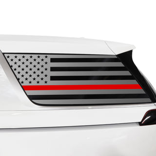 Buy thin-red-line Quarter Window American Flag Vinyl Decal Stickers Fits Kia Carnival 2022-2025