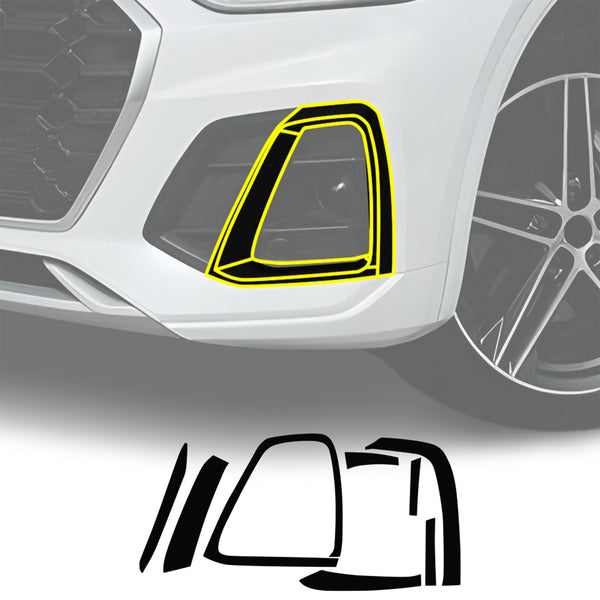 Audi Q5 2019-2025 Blackout Chrome Delete Kit - Precut Gloss Black Vinyl Overlays