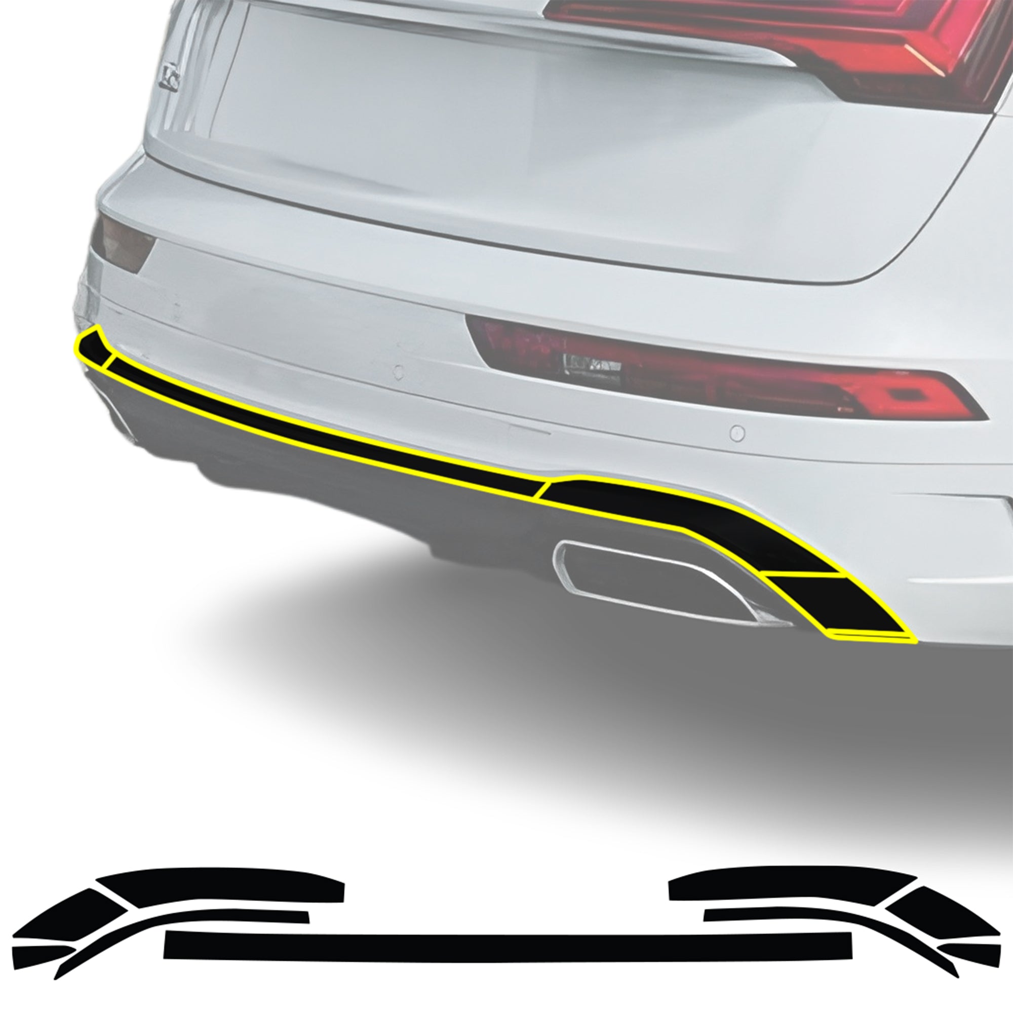 Audi Q5 2019-2025 Blackout Chrome Delete Kit - Precut Gloss Black Vinyl Overlays