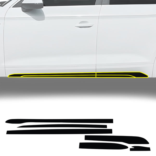Audi Q5 2019-2025 Blackout Chrome Delete Kit - Precut Gloss Black Vinyl Overlays