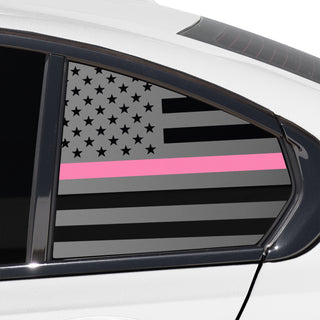 Buy thin-pink-line Quarter Window American Flag Vinyl Decal Stickers Fits BMW 3 Series 2019-2023