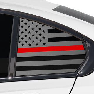 Buy thin-red-line Quarter Window American Flag Vinyl Decal Stickers Fits BMW 3 Series 2019-2023