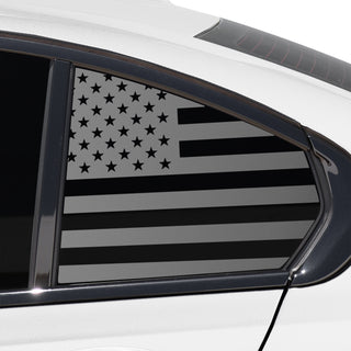 Quarter Window American Flag Vinyl Decal Stickers Fits BMW 3 Series 2019-2023