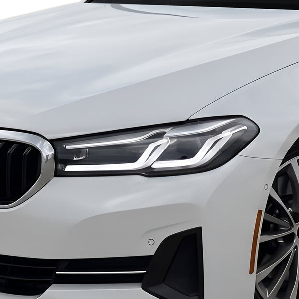 BMW 5 Series 2021–2023 Dark Smoke Headlight & Taillight Tint Kit – Precut Vinyl Lens Overlays