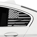 Fits BMW 5 Series 2021-2023 Quarter Window American Flag Vinyl Decal Stickers