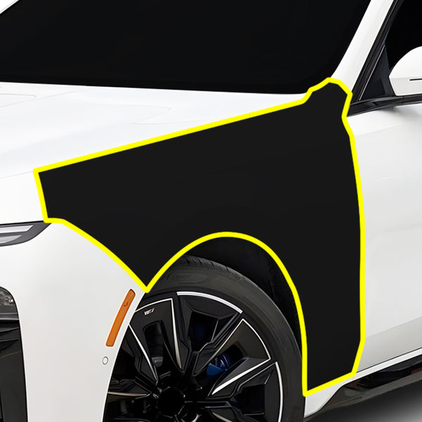 Fits BMW i7 7 Series 2023+ Precut Premium Gloss Black Carbon Fiber Fender Paint Protection Film PPF Decal Film Kit