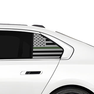 Buy thin-green-line Fits BMW 7 Series 2023+ Quarter Window American Flag Vinyl Decal Stickers