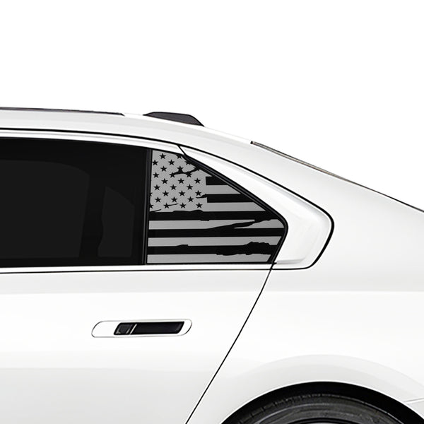 Fits BMW 7 Series 2023+ Quarter Window American Flag Vinyl Decal Stickers