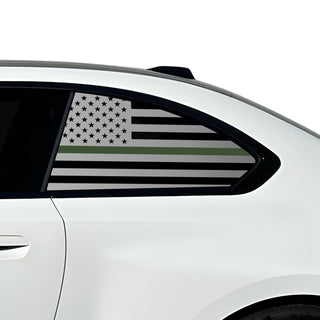 Buy thin-green-line Fits BMW M2 2023+ Quarter Window American Flag Vinyl Decal Stickers