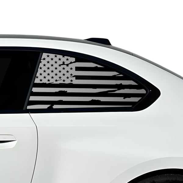 Fits BMW M2 2023+ Quarter Window American Flag Vinyl Decal Stickers