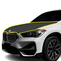 Fits BMW X1 2016-2022 Precut Premium Gloss Black Carbon Fiber Hood Paint Protection Film PPF Decal Film Kit