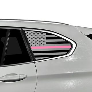 Buy thin-pink-line Fits BMW X1 2016-2022 Quarter Window American Flag Vinyl Decal Stickers