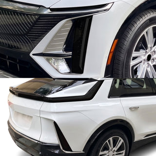 Cadillac Lyriq 2023–2026 Dark Smoke Headlight & Taillight Tint Kit – Precut Vinyl Lens Overlays