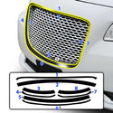 Vinyl Chrome Delete Sides Front Rear Bumper Trim Blackout Decal Stickers Overlay Film Fits Chrysler 300 2015-2023